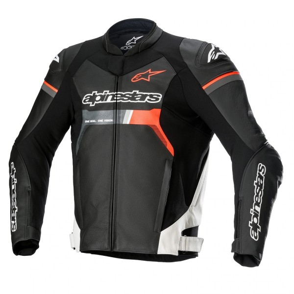 Alpinestars Alpinestars GP Force Leather Jacket Black/White/Red Fluo